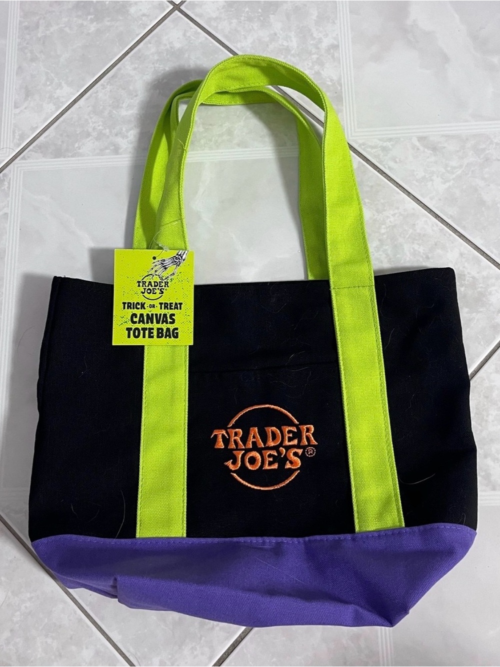 Trader Joe's Trick-or-Treat Mini Canvas Tote Bag